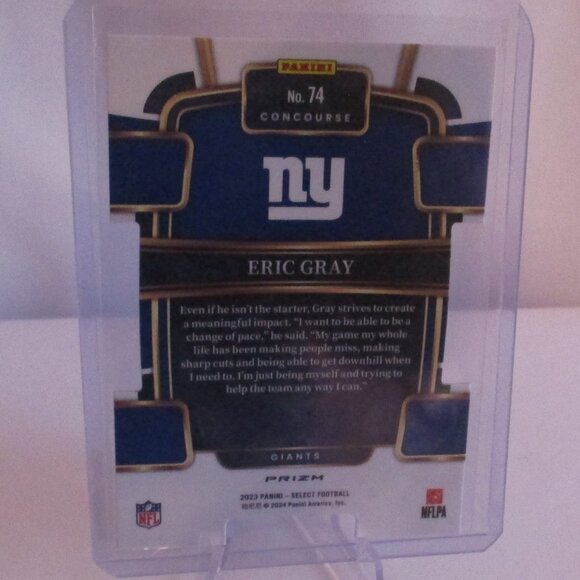 2023 Panini Prizm Eric Gray Concourse Prizm  DIE CUT with Mag & Stand - Picture 2 of 5
